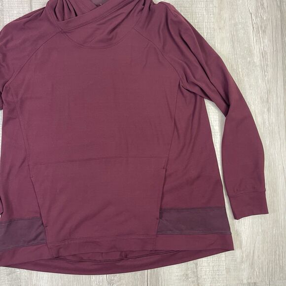 Lululemon Starting Place Hoodie Women's Size 8 Medium Garnet Rulu Yoga Q - Picture 3 of 11
